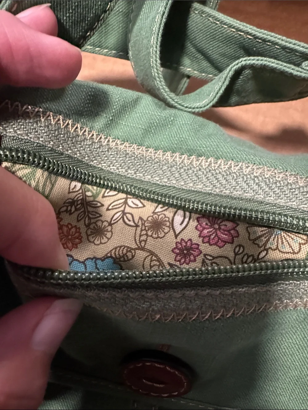 Fossil Olive Green Canvas WinslowFlap Olive Green Crossbody